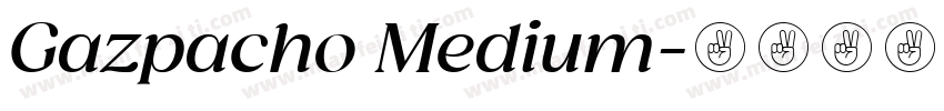 Gazpacho Medium字体转换